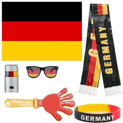 Produktbild von 6-teiliges Deutschland-Fanpaket für Fußballfans