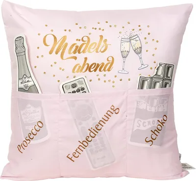 Produktbild von HERGO Sofahelden Kissen "All you need is Mädelsabend"