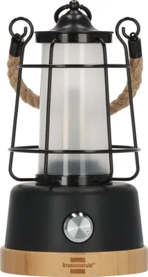 Image de Brennenstuhl Lampe de camping à accu CAL 1 m. Corde de chanvre + socle en bambou