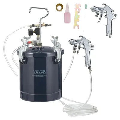 Immagine prodotto di VEVOR Serbatoio a pressione Contenitore per verniciatura Pentola a pressione 10 L Serbatoio a pressione, 60 psi Pistola a spruzzo per verniciatura Contenitore per verniciatura Φ 52 x 32 cm Pentola a pressione Serbatoio per verniciatura Contenitore per verniciatura Pistole a spruzzo Vernici, coloranti
