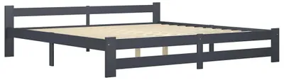 Obrázok produktu pre vidaXL Posteľ z masívu Tmavo šedá borovica 200x200 cm