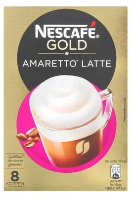 Produktbild von Nescafé Gold Amaretto Latte Löslicher Kaffee 140 g – Aromatischer Genuss