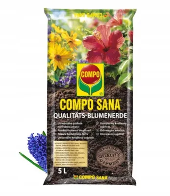 Produktbild von Erde Substrat für Blumenpflanzen gute Zusammensetzung 5L