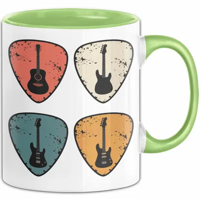 Produktbild von Gitarre Musikliebhaber Musiker Gitarrist Tasse Geschenk Lustige Geschenkidee Spruch (Grün)