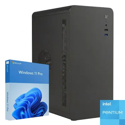 Produktbild von Intel Pentium - 8 GB DDR4 - 240 GB SSD - WLAN - Bluetooth - Windows 11 Pro (COMPUGEAR CS110-40572)