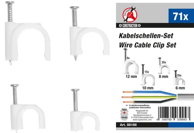 Produktbild von BGS technic Cable Clamp Set, 70 mm, 70 g
