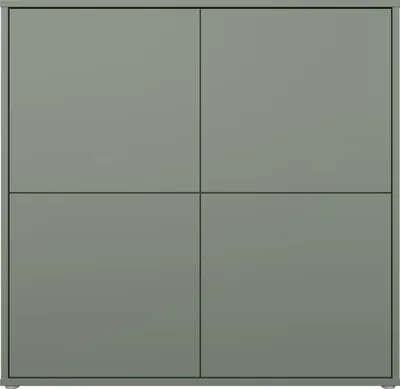 Produktbild von Highboard >ALICE SPRINGS< in Salbei - 124,5x121,5x34,9cm (BxHxT)