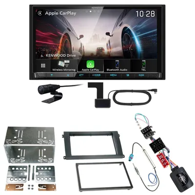 Produktbild von Kenwood DMX8021DABS Android Auto CarPlay Einbauset für Porsche Cayenne bis 2006