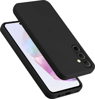 Image de Cadorabo Housse pour Samsung Galaxy A35 Housse en silicone Housse pour téléphone portable en silicone liquide, résistant aux rayures et aux chocs pour Samsung Galaxy A35