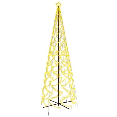 Immagine prodotto di Albero di Natale a Cono Bianco Caldo 1400 LED 160x500 cm