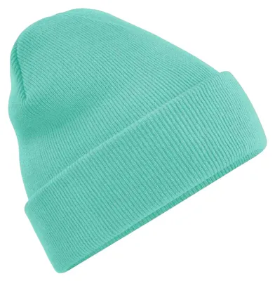 Image de Bonnet unie en tricot Beechfield pour adultes FK1482 (taille unique) (menthe)