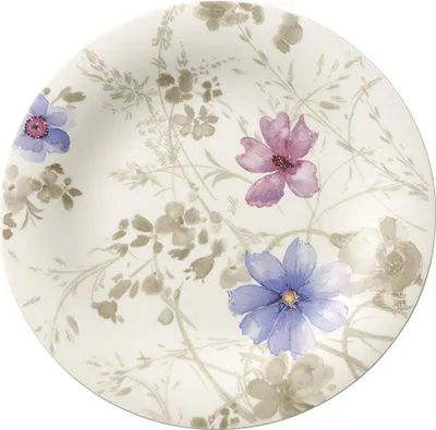 Produktbild von Villeroy & Boch Mariefleur Gris Basic Bunter Frühstücksteller, 5 teilig (21 cm)