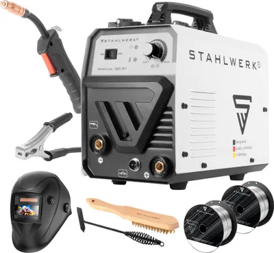 Produktbild von STAHLWERK Schweißgerät Mini FLUX 120 ST mit ARC | MMA-Funktion Vollausstattung