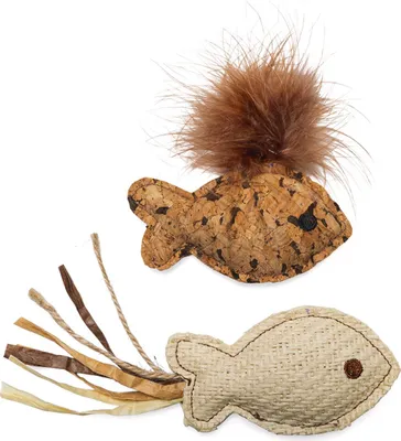 Produktbild von Beeztees Katzenspielzeug Catnip Fisch Sadie aus Plüsch braun