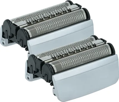 Produktbild von vhbw 2x Ersatz-Scherköpfe kompatibel mit Braun Series 8 Elektrorasierer, Schwarz Silber