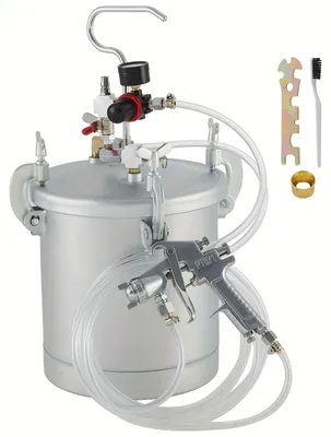 Produktbild von Farbspritzpistole - Farbspritzgerät - Spritzpistole - Farbspritzsystem - Farbeinpresspumpe - Handgerät - 10-Liter-Druckbehälter