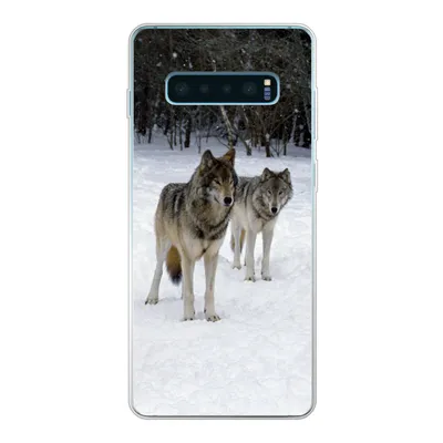 Produktbild von MuchoWow® Handyhülle Schutzhülle Hülle für Samsung Galaxy S10 Lite Wolf - Schnee - Kanada Silikon Softcase Handy Hülle - Schutz