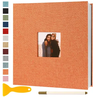 Imagen del producto de Elzusha - Álbum de fotos autoadhesivo de 33x32 cm con 60 páginas