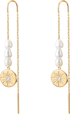 Produktbild von Valero Pearls Ohrhänger Edelstahl Preciosa Süßwasser-Zuchtperle 50100110