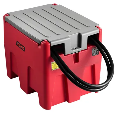 Produktbild von VEVOR Tragbarer Dieseltank, 484,5L Kapazität & 10 GPM Durchflussrate, Benzintank mit 12V Elektropumpe und 4m Gummischlauch, PE Dieseltanks für einfachen Kraftstofftransport, Schwarz
