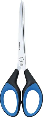 Image de WEDO ciseaux Soft-Cut, pointus, longueur : 180 mm, noir/bleu