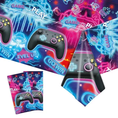 Produktbild von Tischdecke Kunststoff 2 Stück 137x274cm abwaschbar rechteckig für Party