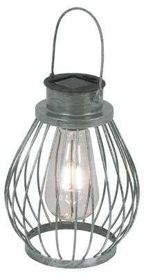 Obrázok produktu pre LED dekoratívne/solárne svietidlo "BALUBO", výška 21,5 cm, strieborná farba