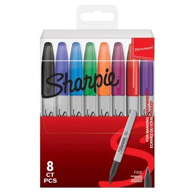 Produktbild von Permanentmarker Sharpie Fine VE=8 Farben