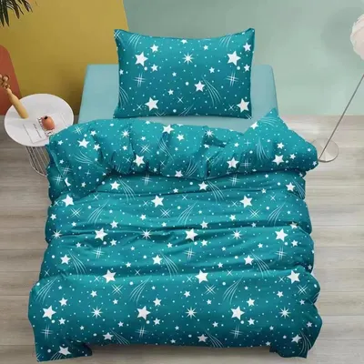 Produktbild von Türkisfarbene Baumwollbettwäsche NIGHT SKY