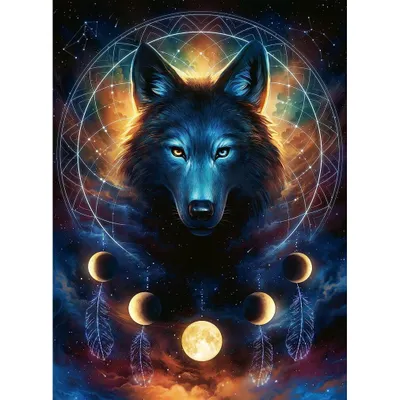 Image de RAVENSBURGER Clair de lune-Loup Puzzle 500 pièces