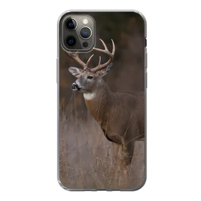 Produktbild von MuchoWow® Handyhülle Schutzhülle Hülle für iPhone 13 Pro Max Herbst - Hirsche - Gras - Natur - Tiere Silikon Softcase Handy Hülle - Mobiltelefon