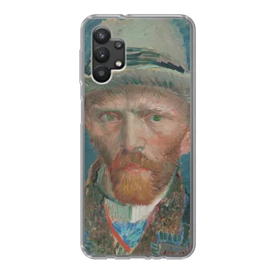 Produktbild von MuchoWow® Handyhülle Schutzhülle Hülle für Samsung Galaxy A32 5G Selbstporträt 1887 - Gemälde von Vincent van Gogh Silikon Softcase Handy Hülle - Softcase