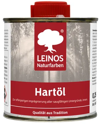 Produktbild von LEINOS Holzöl 250 ml, Hartöl Farblos für Tische Möbel Arbeitsplatten