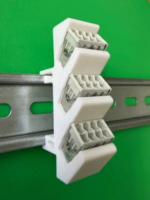 Produktbild von SOIXX Hutschienenhalter XWD für WAGO 3x 2273-208 DIN Rail Hutschiene Halter Weiß