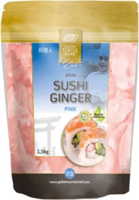 Produktbild von Golden Turtle For Chefs Gingembre rose pour sushi 1500 g