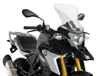 Zdjęcie produktu dla Szyba przednia PUIG 9879W Touring pasująca do BMW G310GS przezroczysta