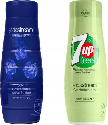 Obrázek produktu pro Sirup Sodastream Cola Zero 7UP Free Bez cukru , 440 ml, 2 kusy