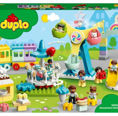 Zdjęcie produktu dla LEGO 10956 DUPLO Adventure Park, zabawka konstrukcyjna, zabawka dla dzieci od 2 lat z wesołym miasteczkiem i pociągiem