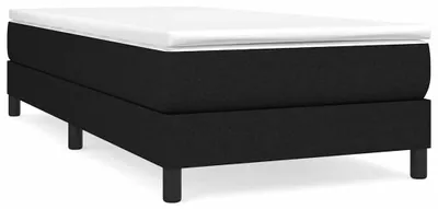 Obrázek produktu pro vidaXL Box spring bed frame black 90x200 cm fabric