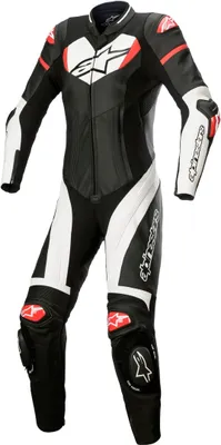 Zdjęcie produktu dla Alpinestars Stella GP Plus damski 1-częściowy skórzany kombinezon motocyklowy, czarny/biały/czerwony, 48