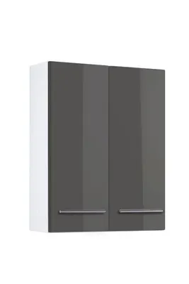 Produktbild von Bad Hängeschrank Parma in hochglanz grau 50 cm breit