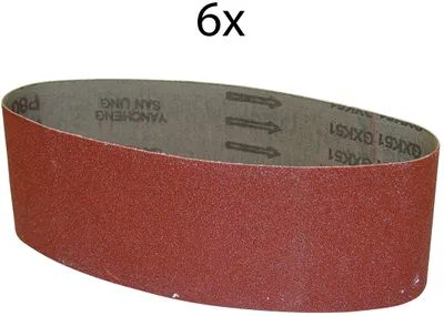 Produktbild von GÜDE Schleifband K60 457x76 mm passend zu Bandschleifer DS 76-800E 6 Stück