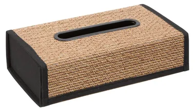 Produktbild von Stemy taschentuchbox mit struktur, 14 x 26 cm, schwarz - 5 five simply smart