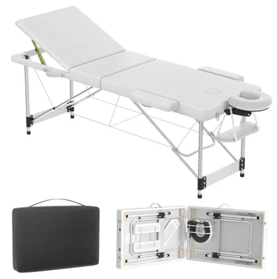Image de Table de massage - Lit de soins - Table de massage - Fauteuil de soins - Banc de massage - Réglable de 62 à 83 cm