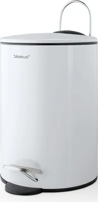Immagine prodotto di BLOMUS bidone a pedale in acciaio inox TUBO bidone per rifiuti 3 litri bianco 68945