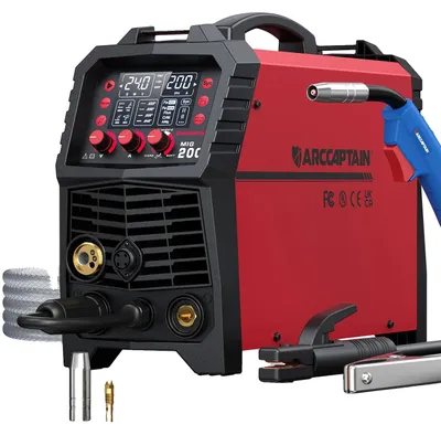 Obrázek produktu pro Svařovací stroj MIG, multifunkční, 6 v 1, invertor, 220V, 200A, zástrčka EU, 220V-240V