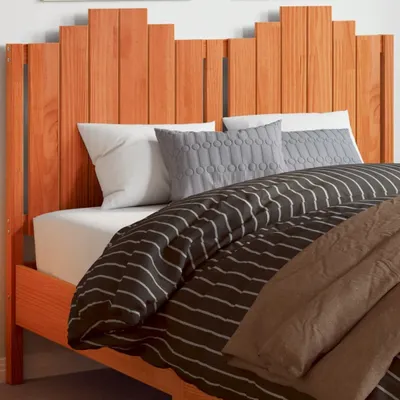 Produktbild von Design Kopfteil Wachsbraun 135 cm Massivholz Kiefer, Kopfteile 2024 Neu