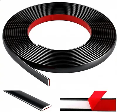 Image de Bande de finition flexible en PVC, 6 mètres, adhésive, pour intérieur