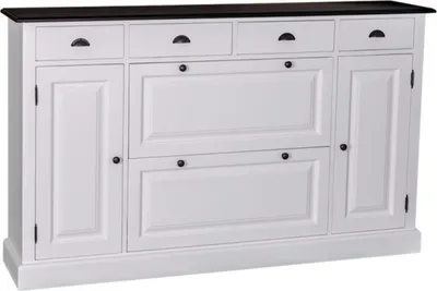Produktbild von Casa Padrino Shabby Chic Landhaus Stil Sideboard Schuhschrank - Dielen Schrank