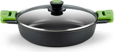 Zdjęcie produktu dla BRA Prior, 2,3 l, Okrągły, Czarny, Aluminium, Teflon Classic, Czarny